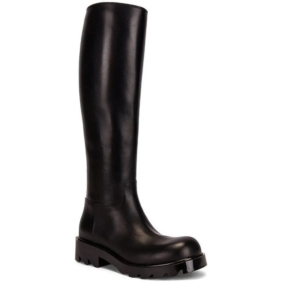 Bottega Veneta Strut Leather Knee High Boots in Black 39.5 With Box Womens - Picture 14 of 16